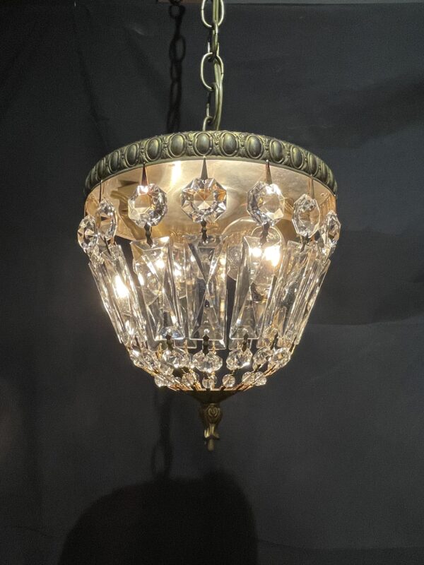French brass grape chandelier 2灯 / フレンチ ブラス グレープ シャンデリア 2灯