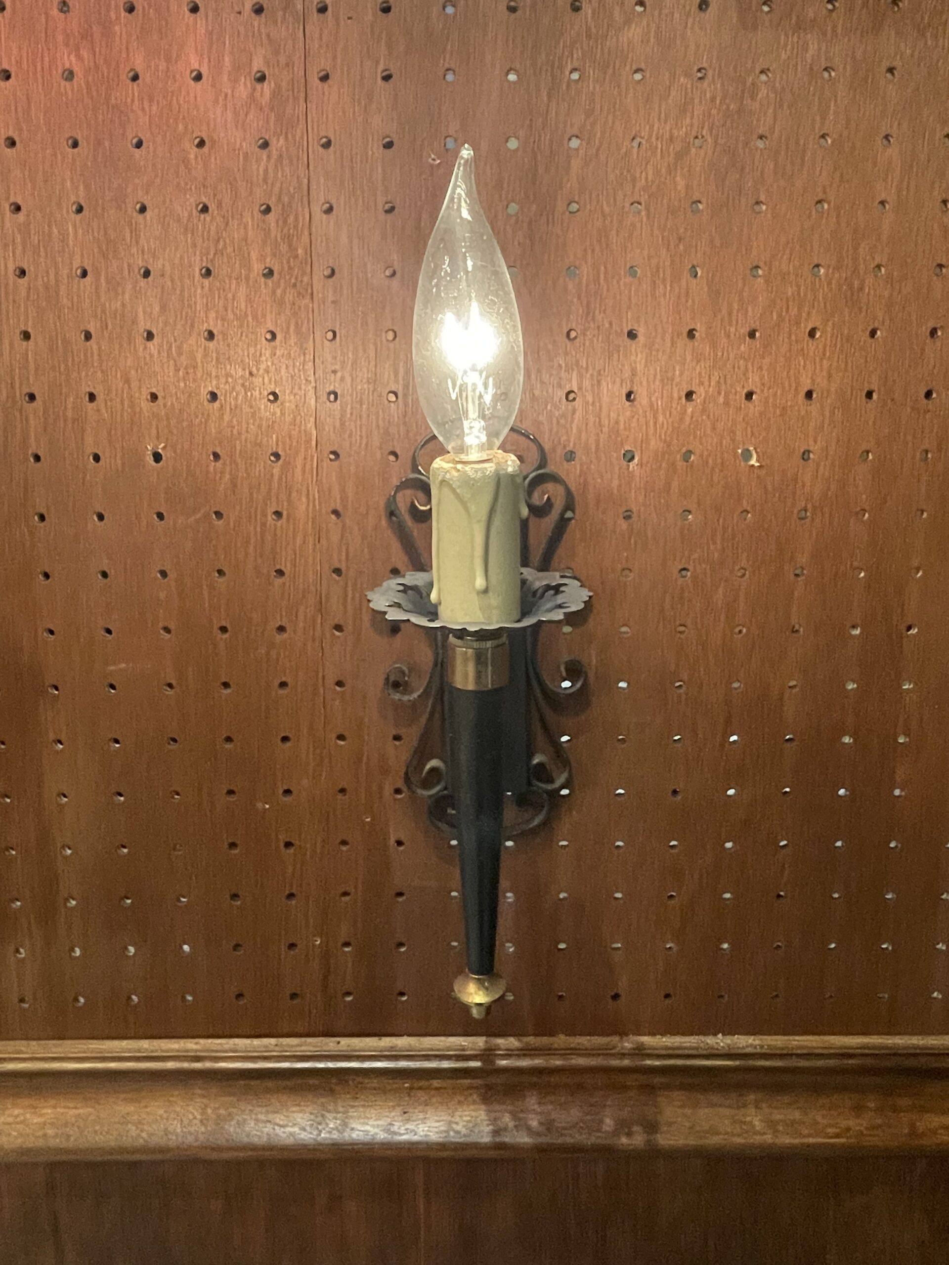 French iron wall lamp 1灯 / フレンチ アイアン ウォールランプ 1灯 - 画像 (2)