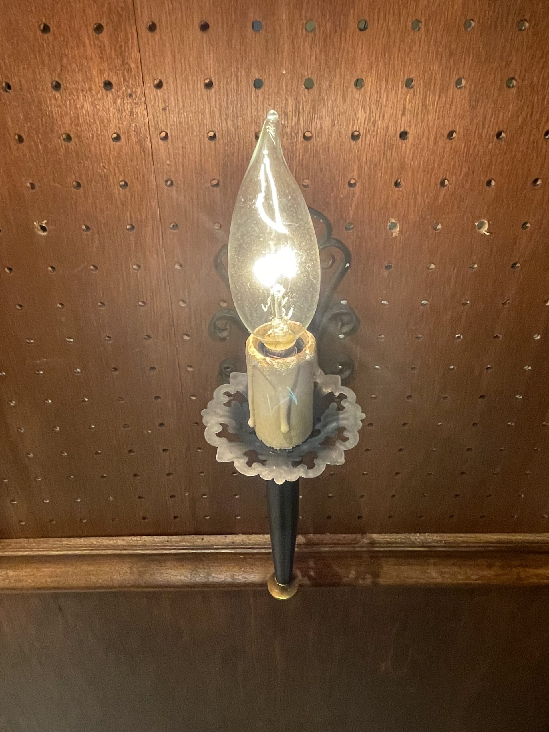 French iron wall lamp 1灯 / フレンチ アイアン ウォールランプ 1灯 - 画像 (4)