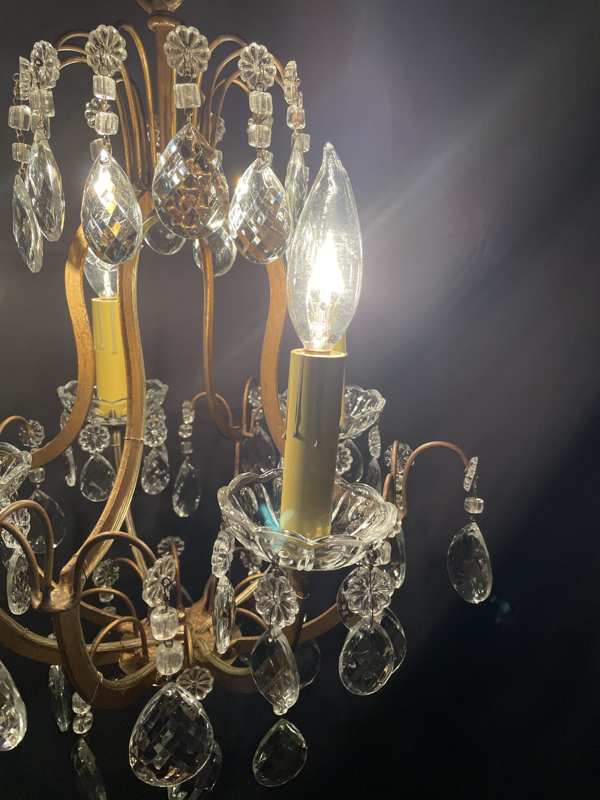 French cage chandelier 4灯 / フレンチ ケージ シャンデリア 4灯 - 画像 (4)