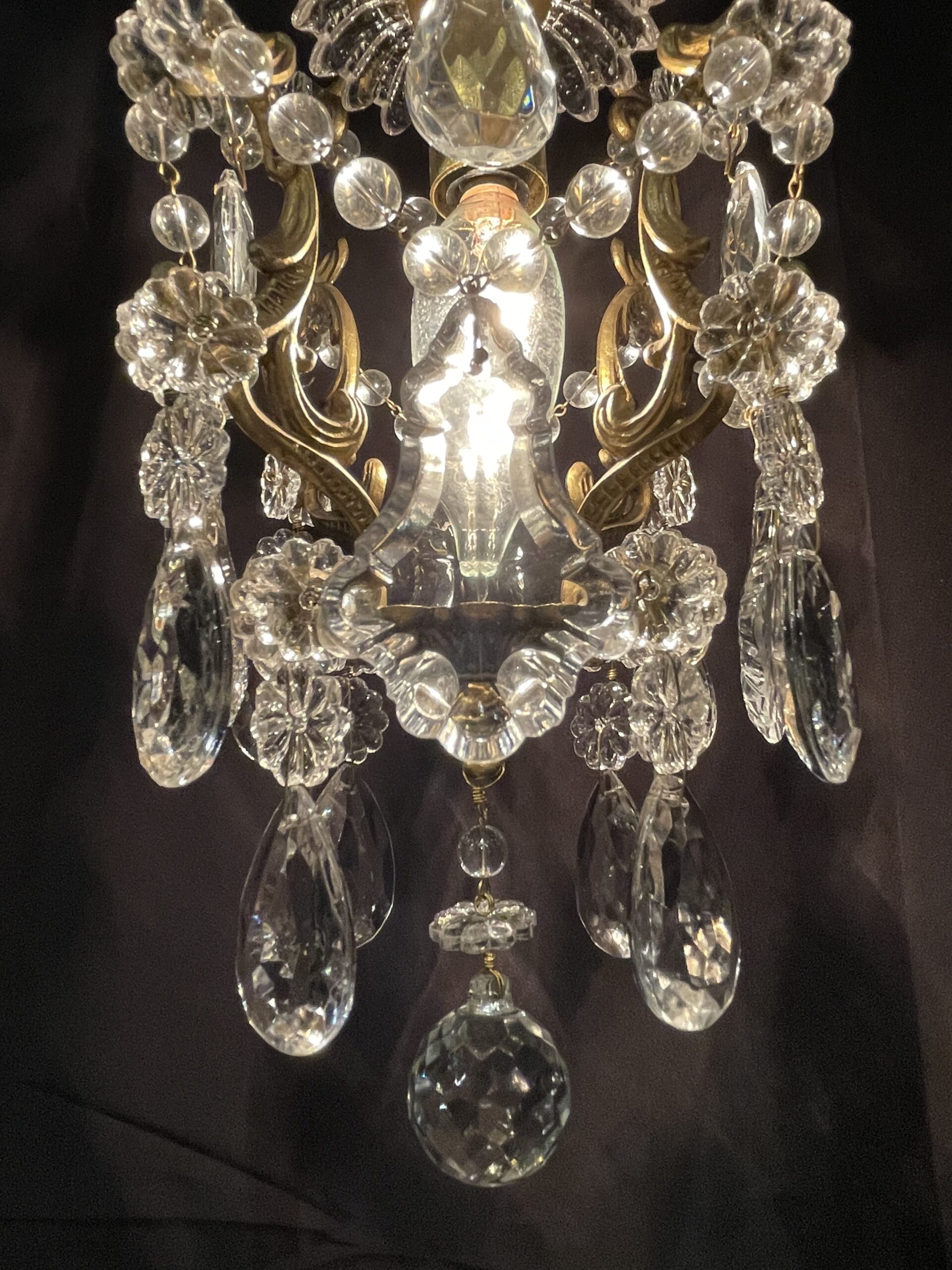 French brass chandelier 1灯 / フレンチ ブラス シャンデリア 1灯 - 画像 (6)