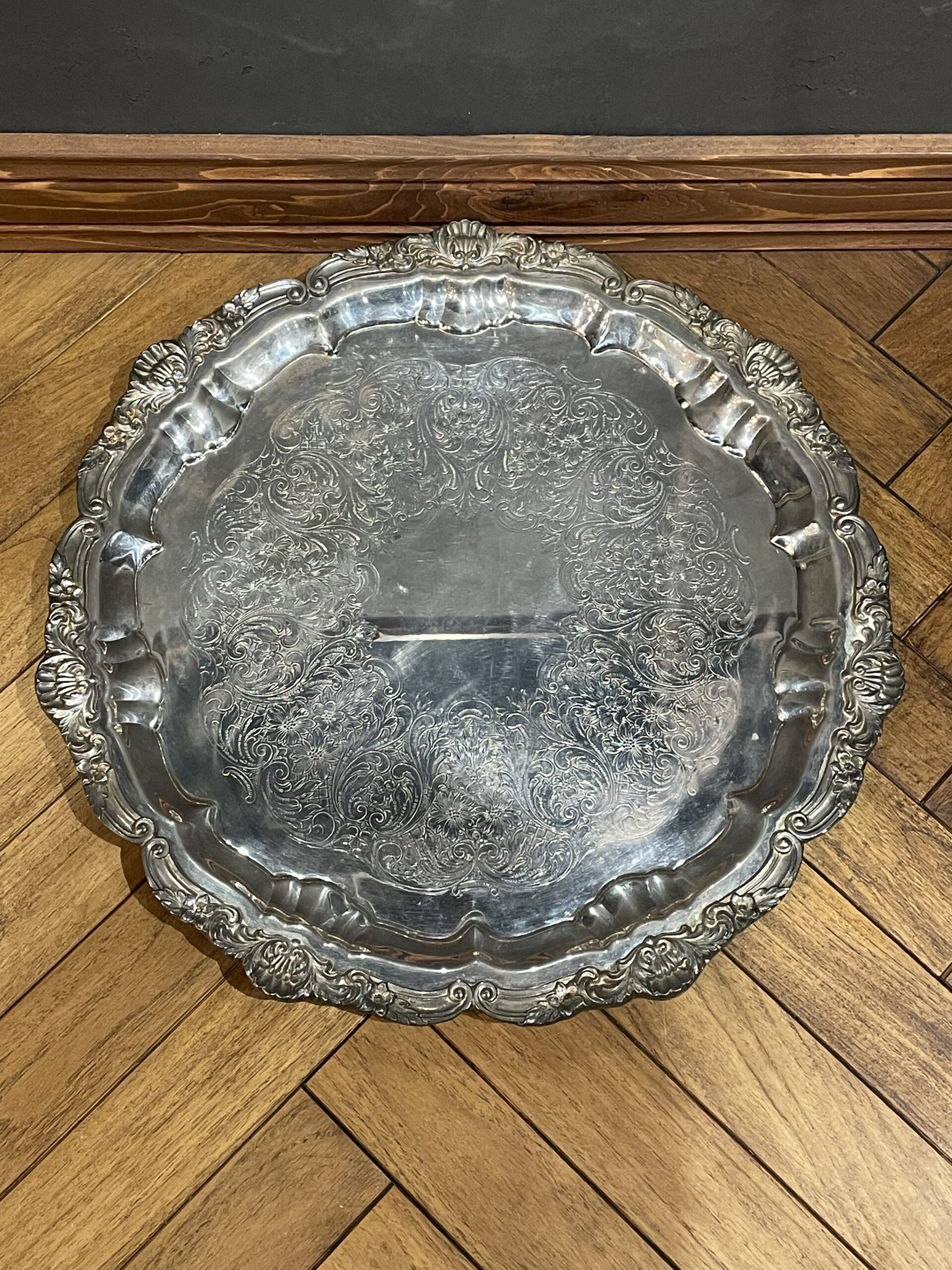 Silver plated tray by Poole / シルバープレート トレイ バイ プール