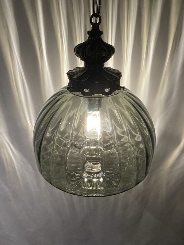 Gray glass shade lamp 1灯 / グレーガラスシェードランプ 1灯 - 画像 (2)