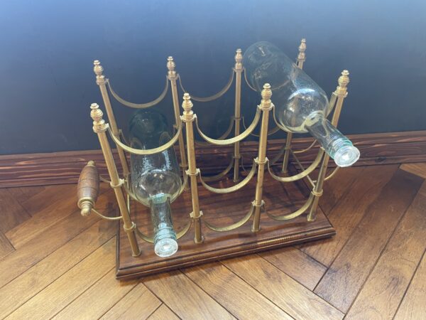 Italian brass wine rack / イタリアン ブラス ワインラック - 画像 (2)