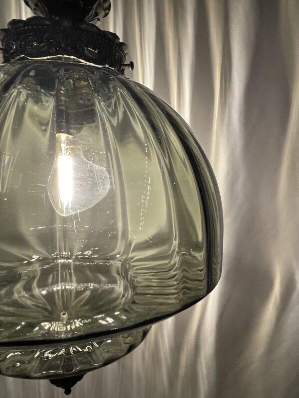 Gray glass shade lamp 1灯 / グレーガラスシェードランプ 1灯 - 画像 (4)