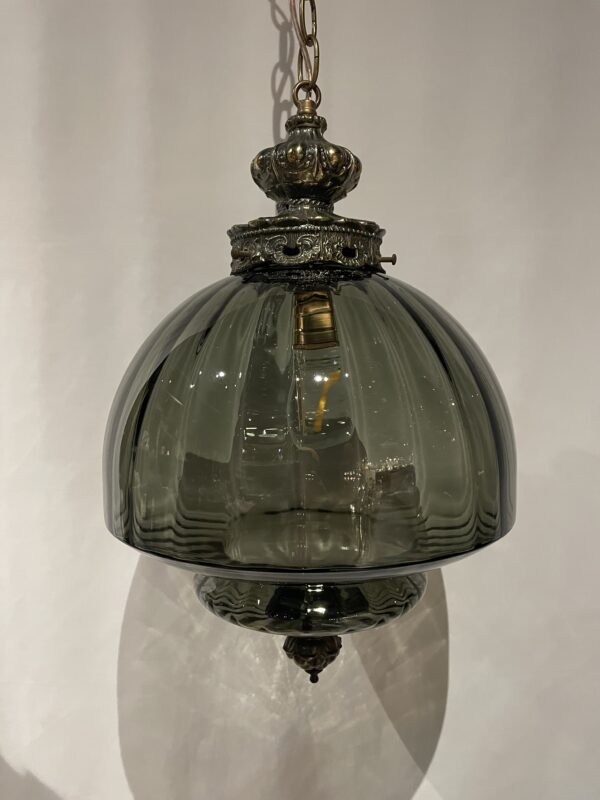 Gray glass shade lamp 1灯 / グレーガラスシェードランプ 1灯 - 画像 (5)