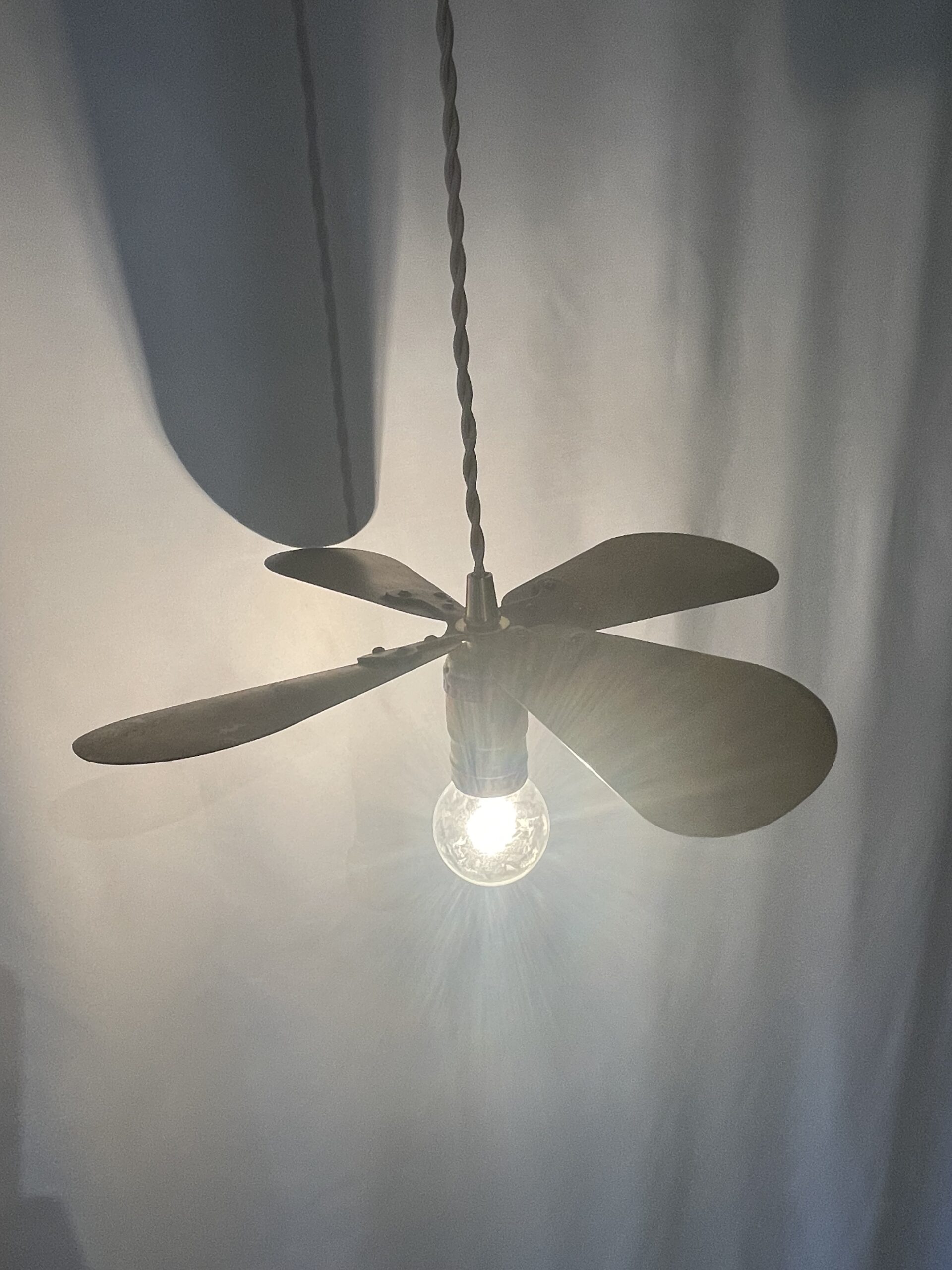 Brass propeller pendant lamp 1灯 / ブラスプロペラ ペンダントランプ 1灯 - 画像 (2)