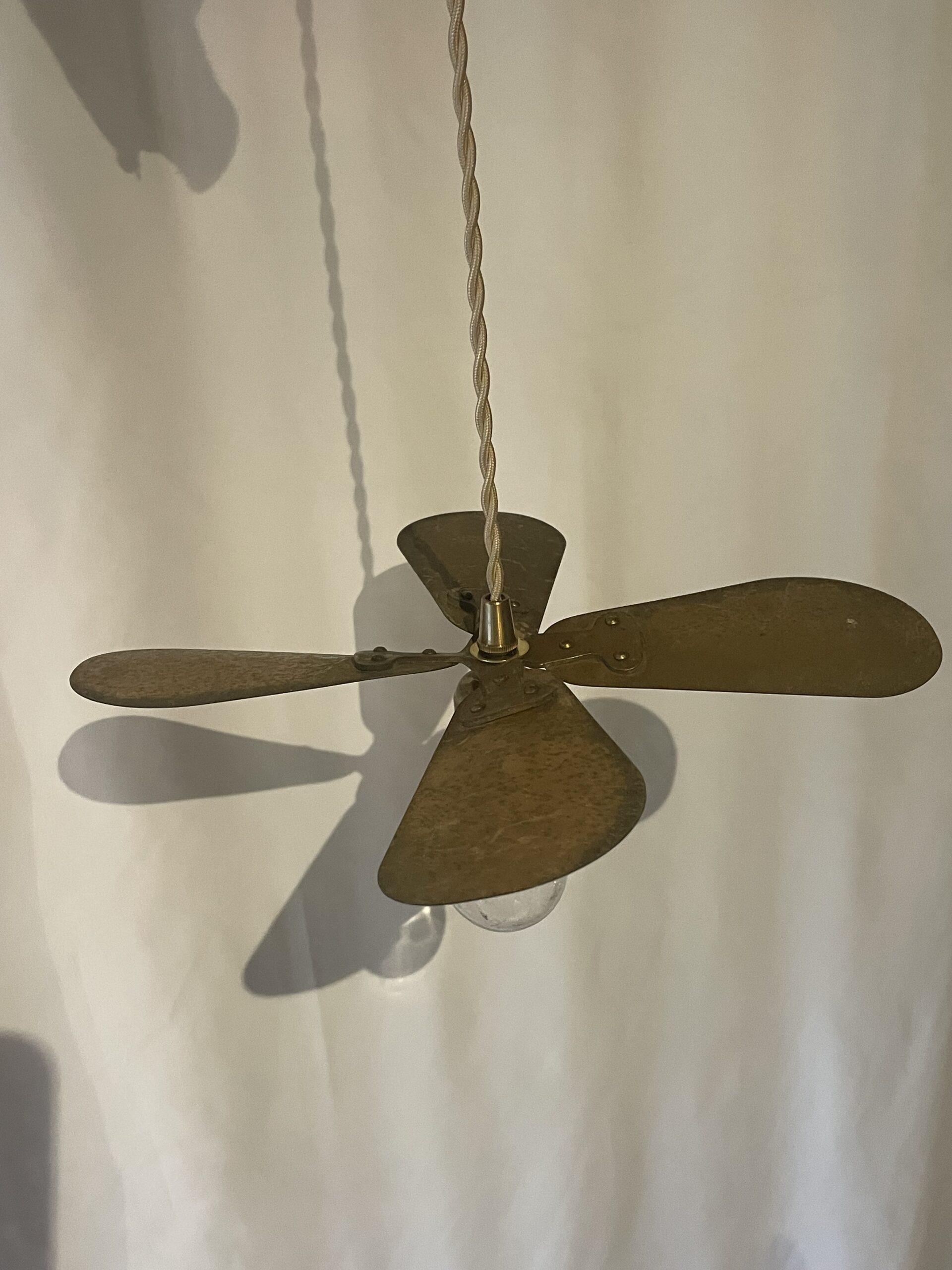 Brass propeller pendant lamp 1灯 / ブラスプロペラ ペンダントランプ 1灯 - 画像 (4)