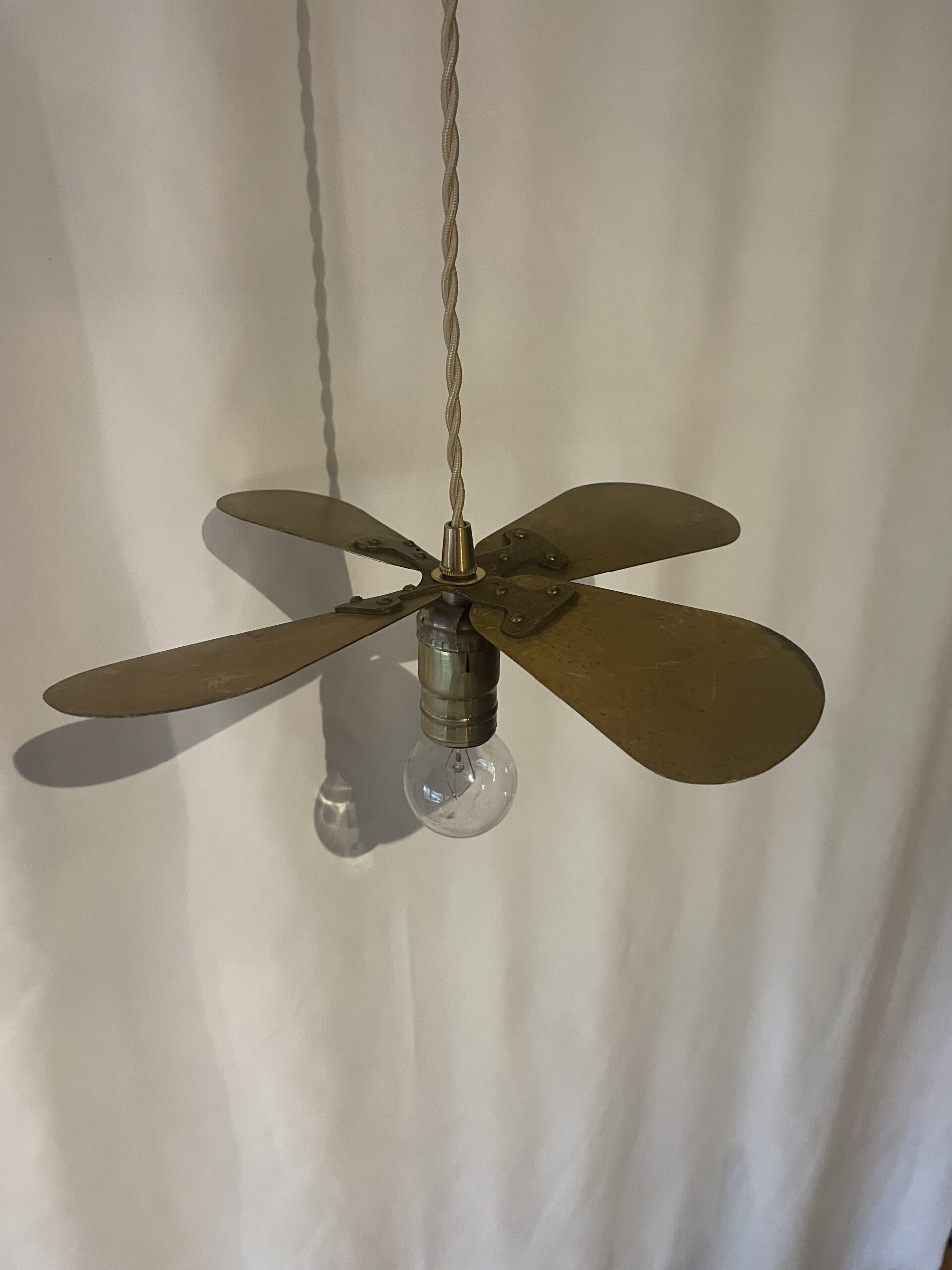 Brass propeller pendant lamp 1灯 / ブラスプロペラ ペンダントランプ 1灯 - 画像 (4)