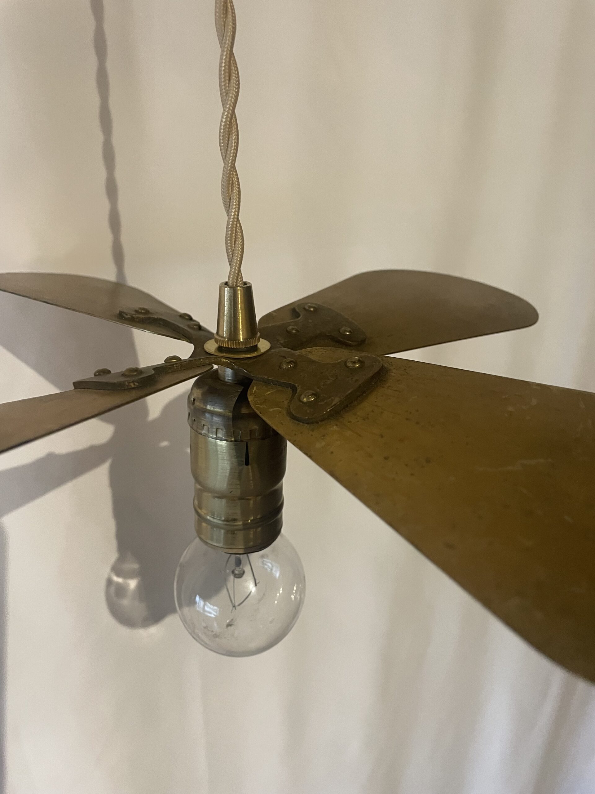 Brass propeller pendant lamp 1灯 / ブラスプロペラ ペンダントランプ 1灯 - 画像 (5)