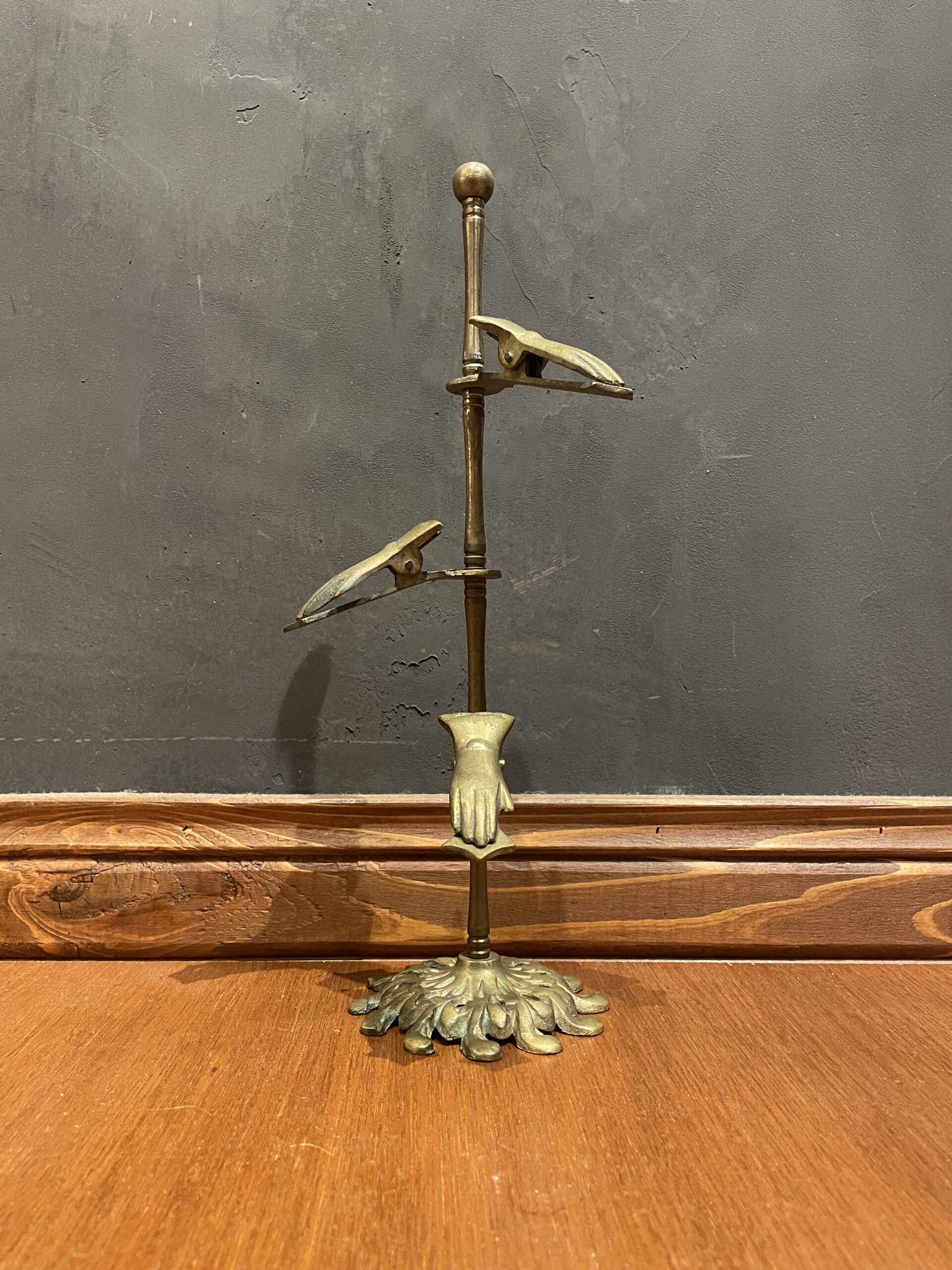 Brass hand clip stand / ブラス ハンドクリップ スタンド