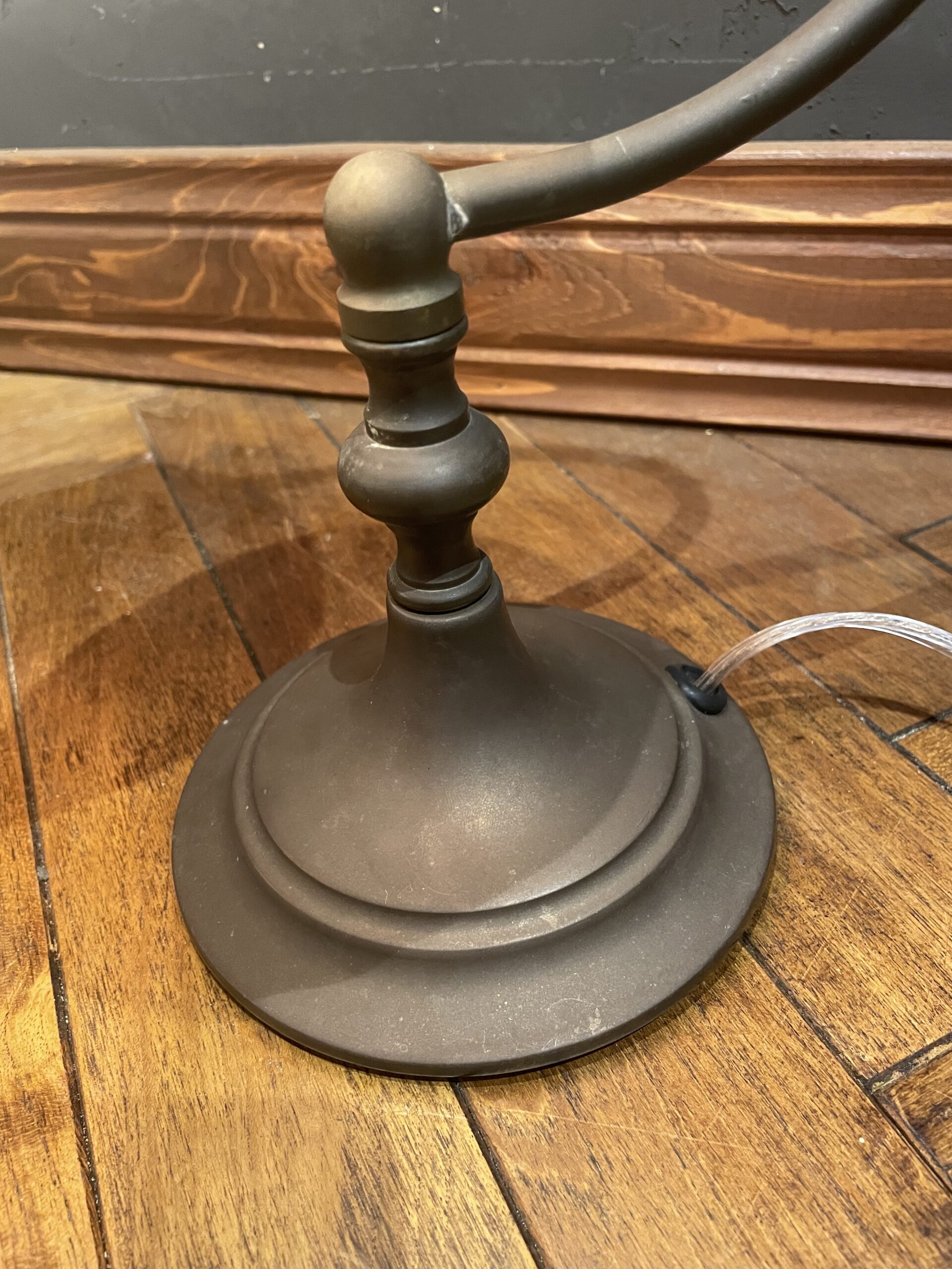 French white marble glass table lamp 1灯 / フレンチ ホワイト マーブル ガラス テーブルランプ 1灯 - 画像 (8)