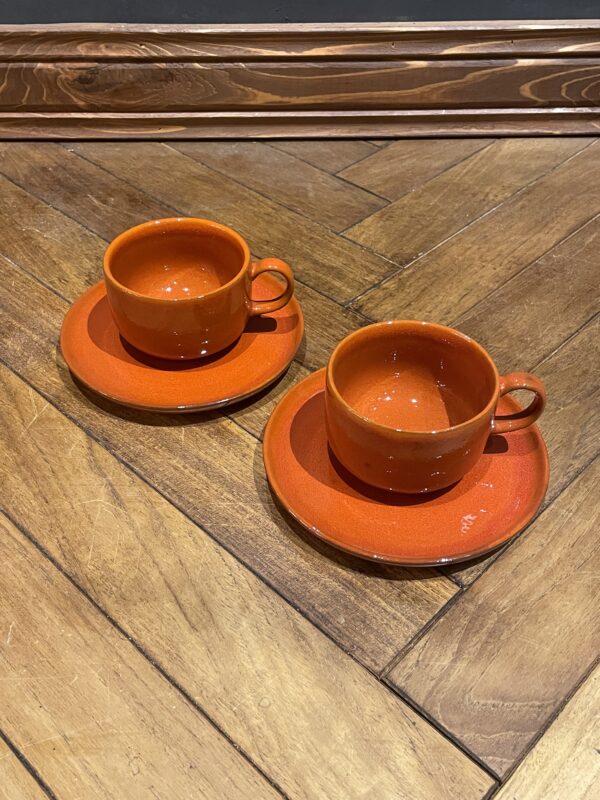 "Melitta" Ceracron cup & saucer 2P set / "メリタ"セラクロン カップ & ソーサー 2Pセット - 画像 (2)
