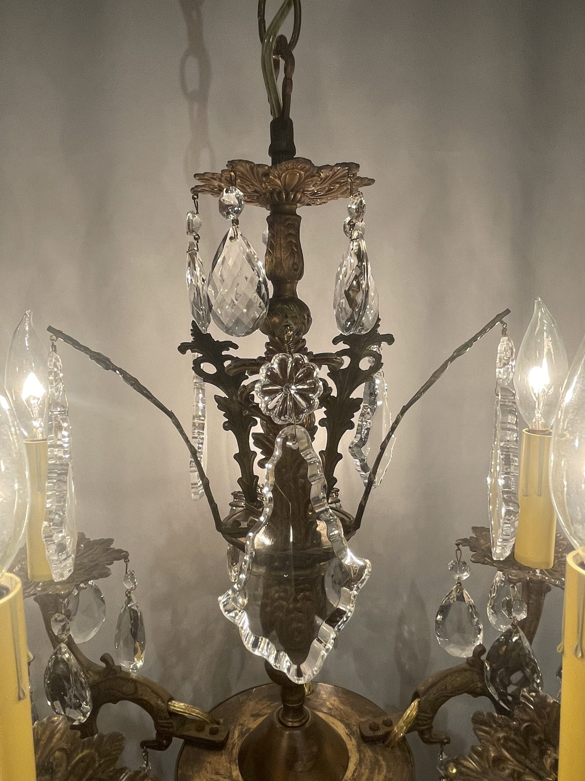 Spanish brass chandelier 10灯 / スパニッシュ ブラス シャンデリア 10灯 - 画像 (5)