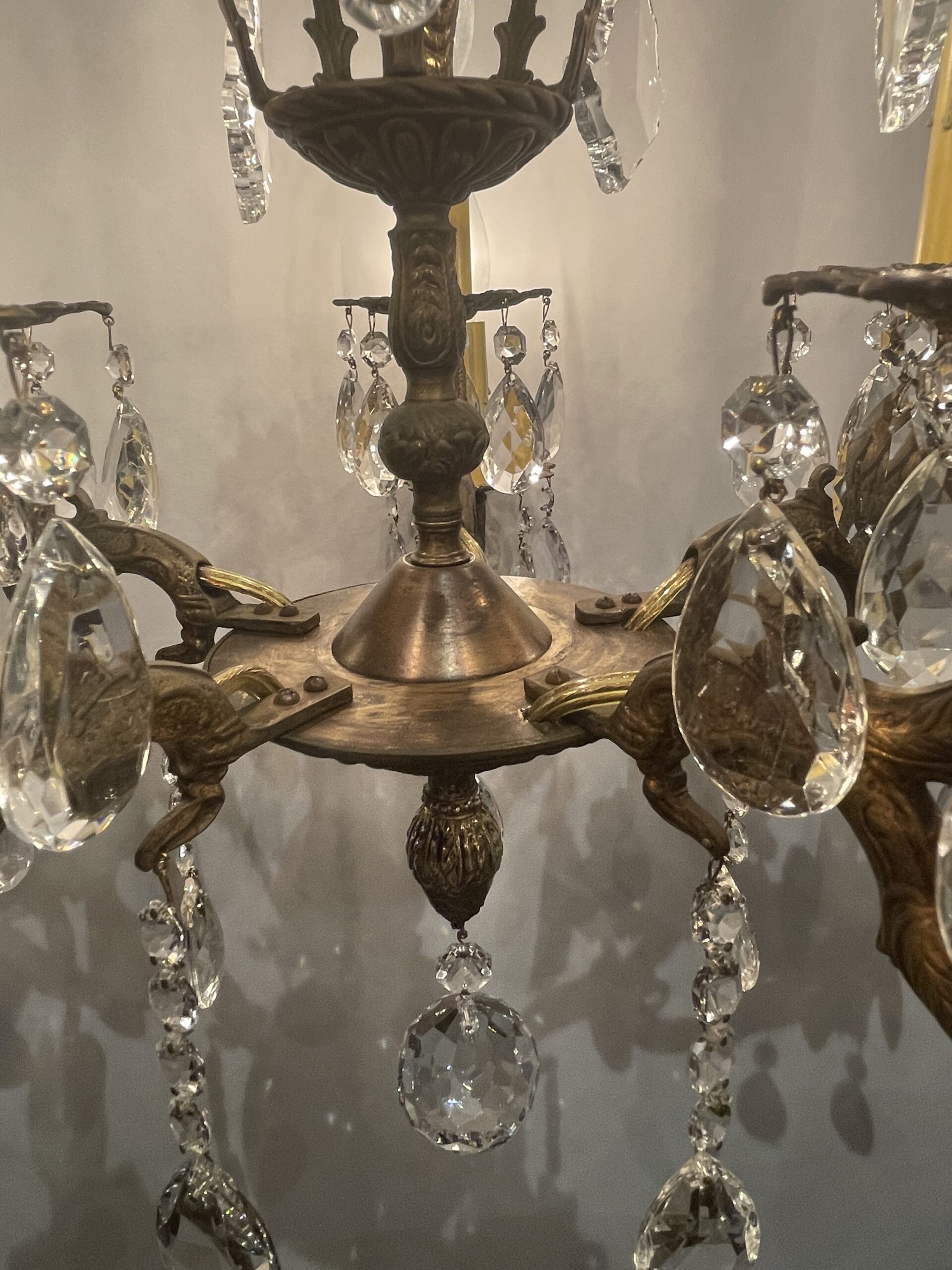 Spanish brass chandelier 10灯 / スパニッシュ ブラス シャンデリア 10灯 - 画像 (6)