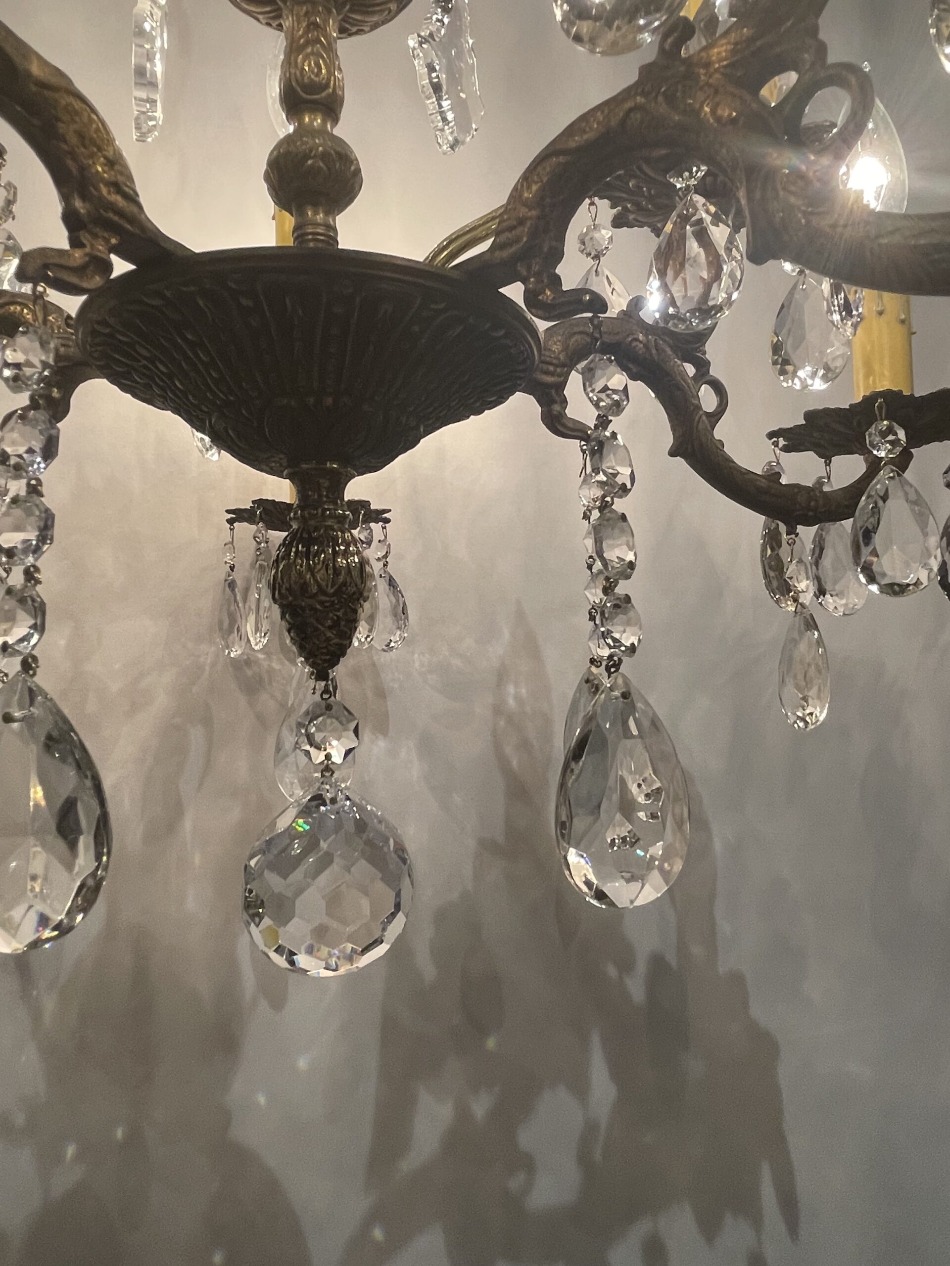 Spanish brass chandelier 10灯 / スパニッシュ ブラス シャンデリア 10灯 - 画像 (8)