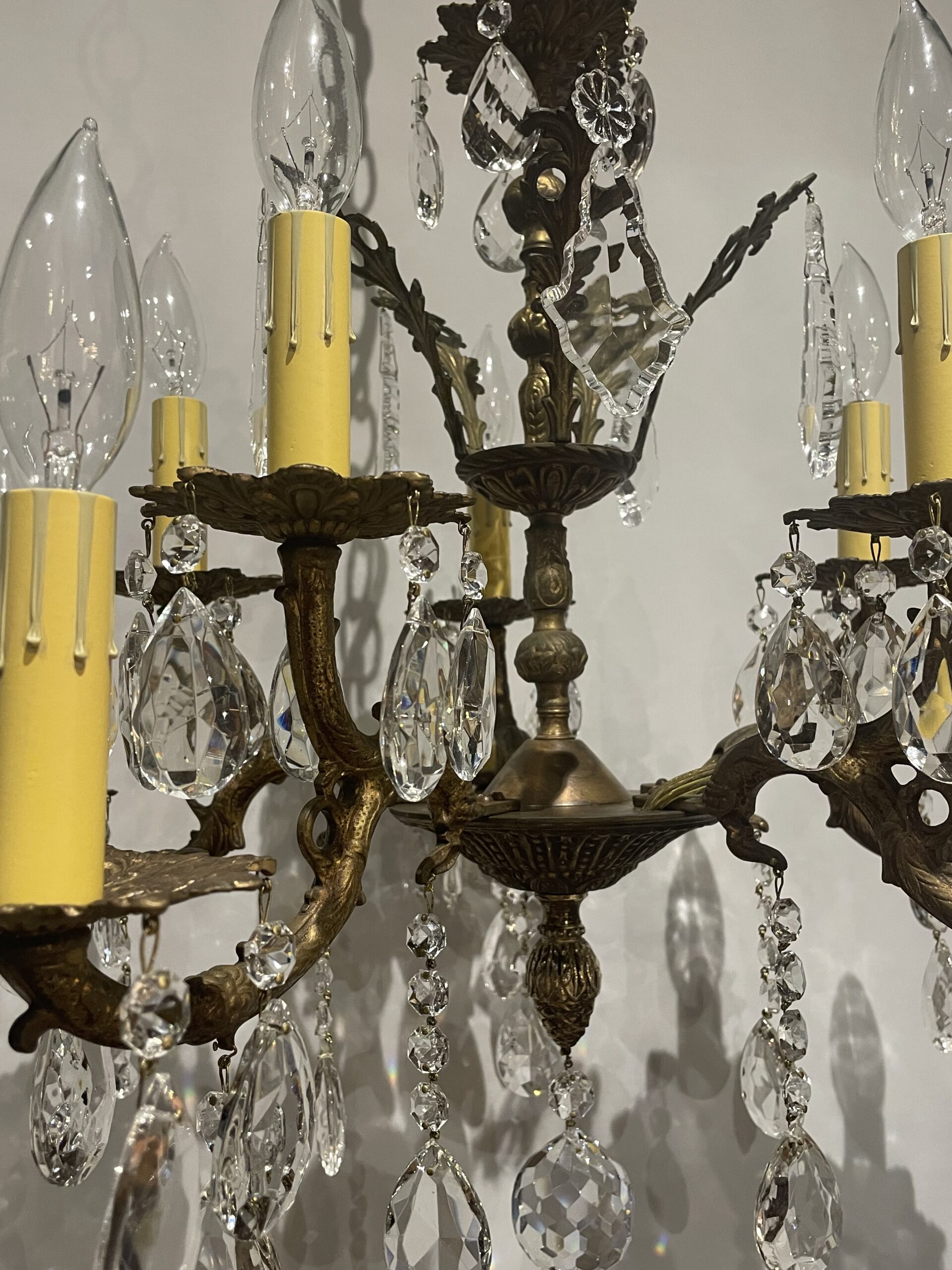 Spanish brass chandelier 10灯 / スパニッシュ ブラス シャンデリア 10灯 - 画像 (9)