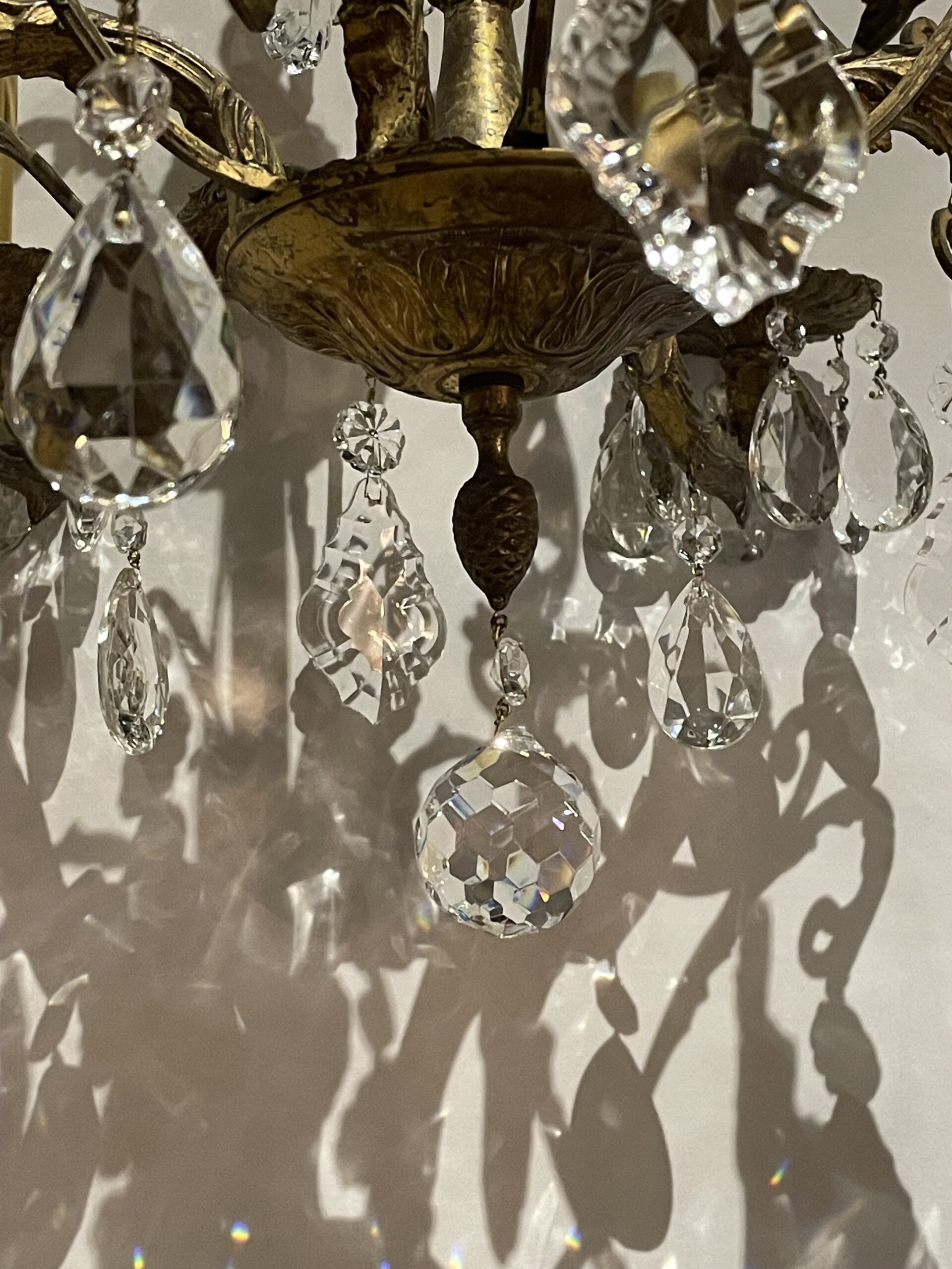 Italian brass chandelier 6灯 / イタリアン ブラス シャンデリア 6灯 - 画像 (7)