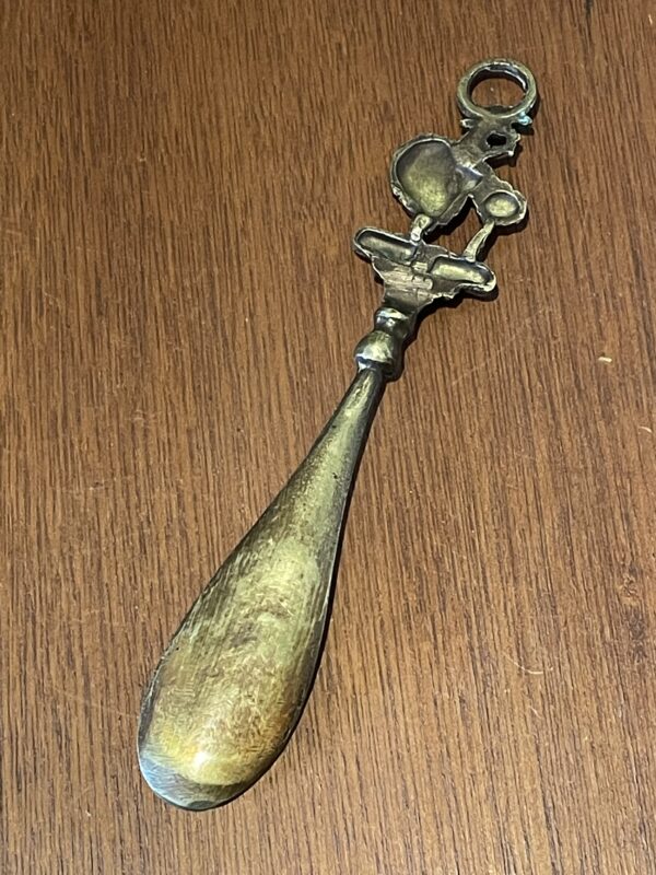 Italian vintage brass shoe horn / イタリアン ヴィンテージ ブラス