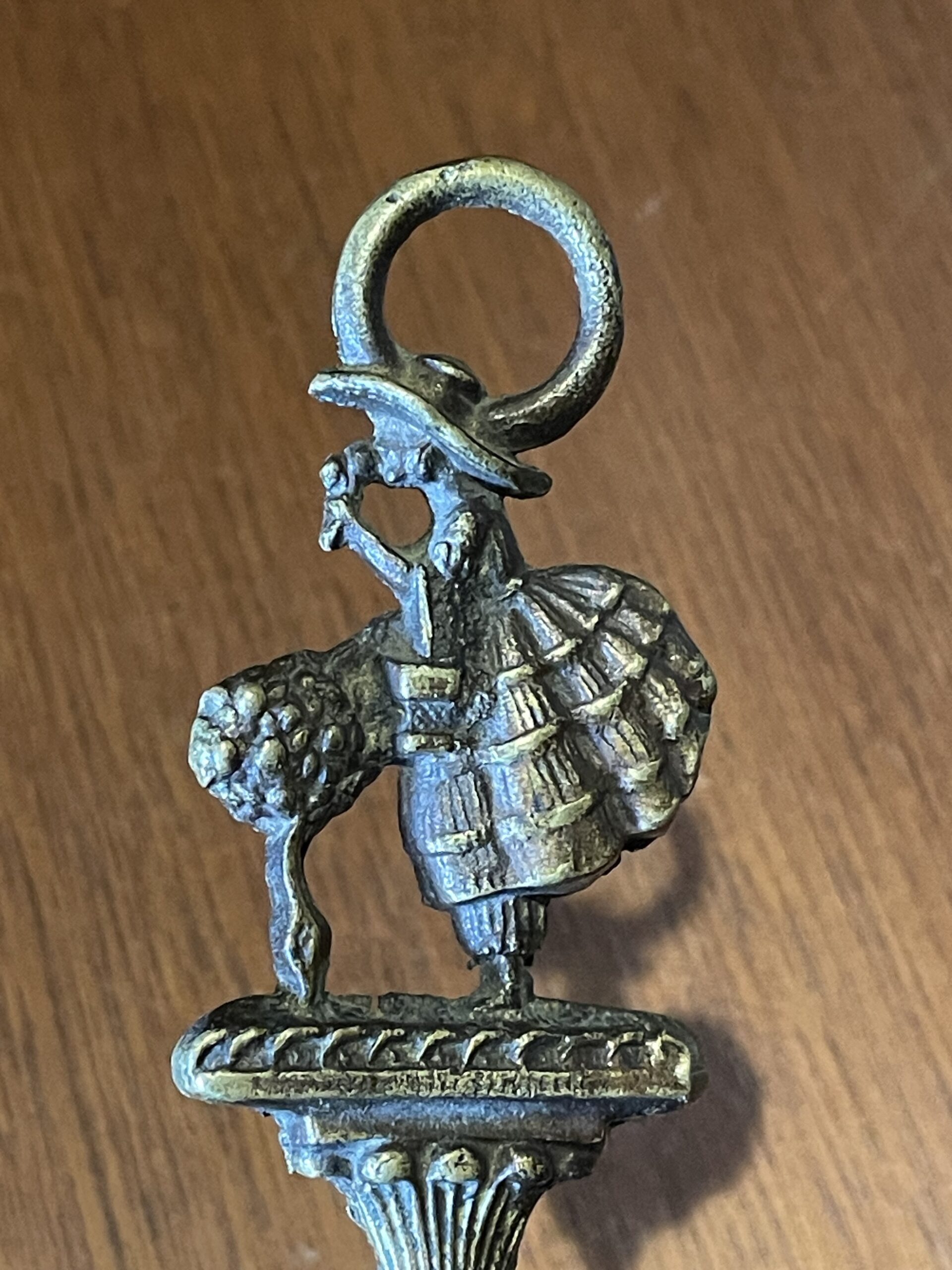 Italian vintage brass shoe horn / イタリアン ヴィンテージ ブラス シューホーン - 画像 (4)