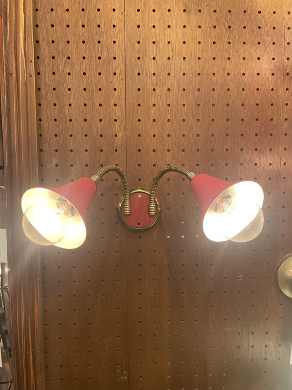 Red cone shade lamp 2灯 / レッド コーンシェード ランプ 2灯