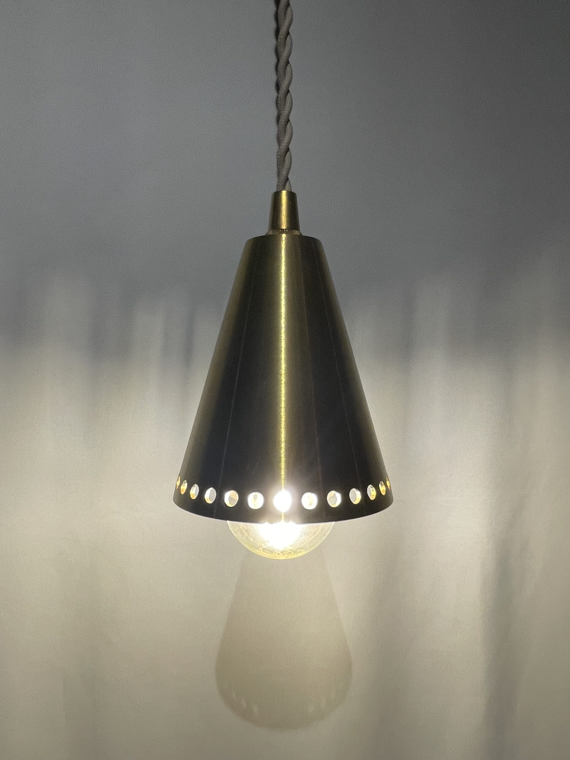 Cast brass cone lamp 1灯 / キャストブラス コーンランプ