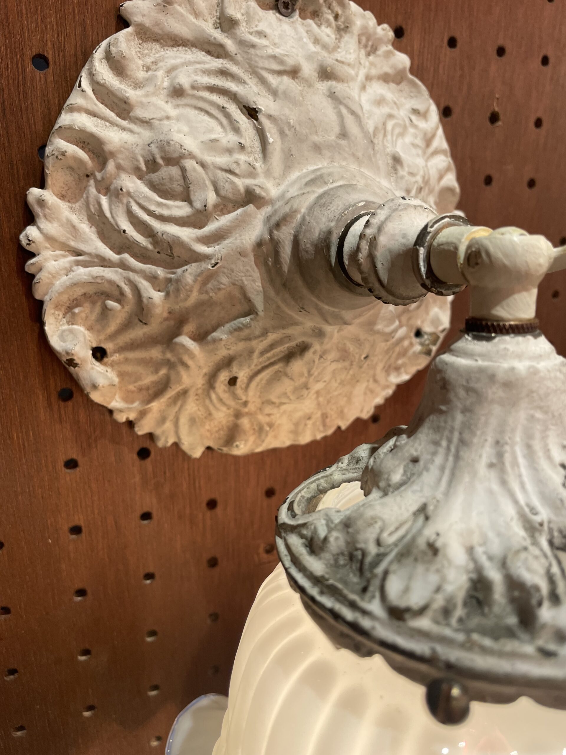 French glass shade lamp 1灯 / フレンチ ガラス シェード ランプ 1灯 - 画像 (10)