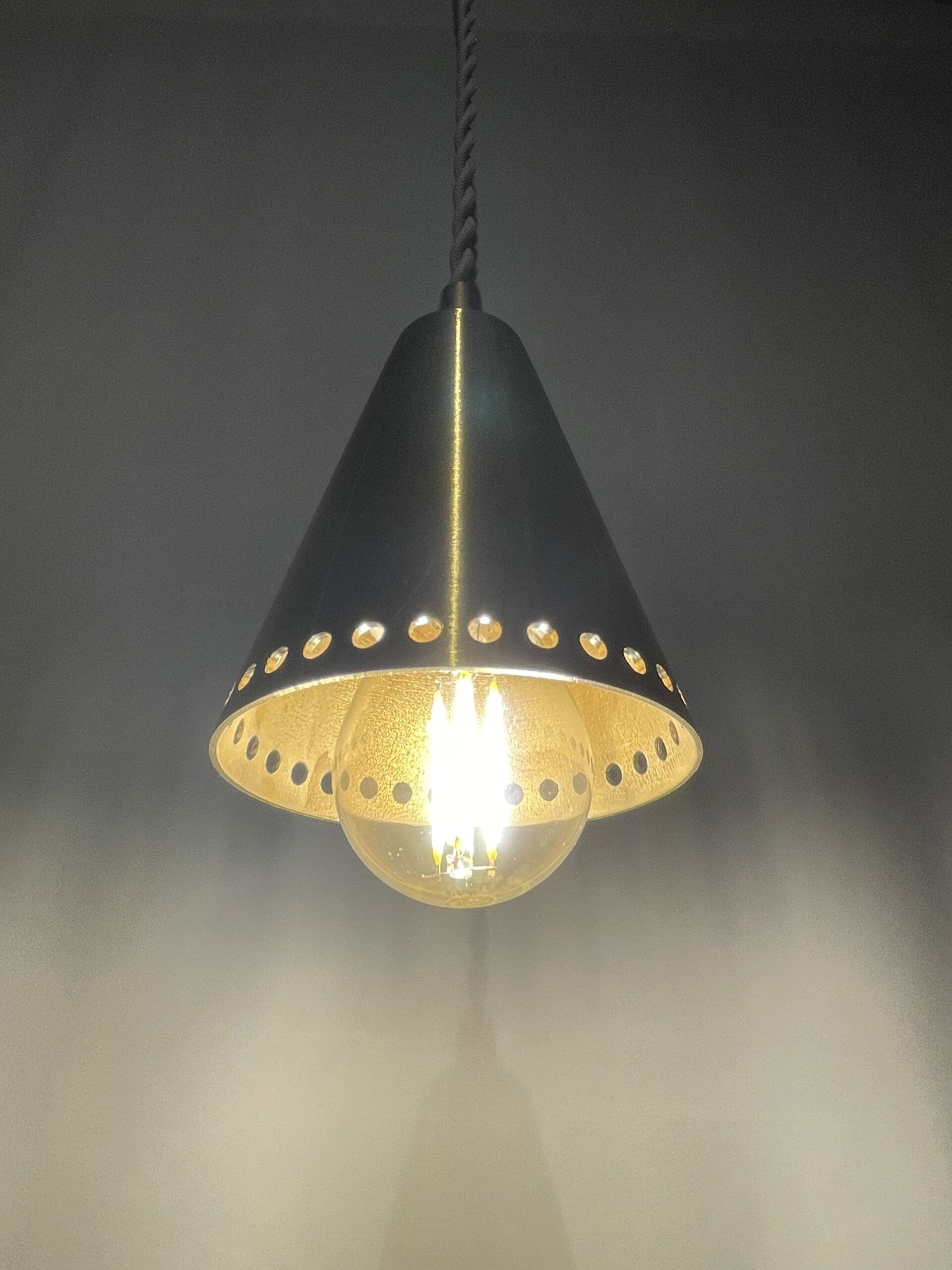 Cast brass cone lamp 1灯 / キャストブラス コーンランプ - 画像 (3)