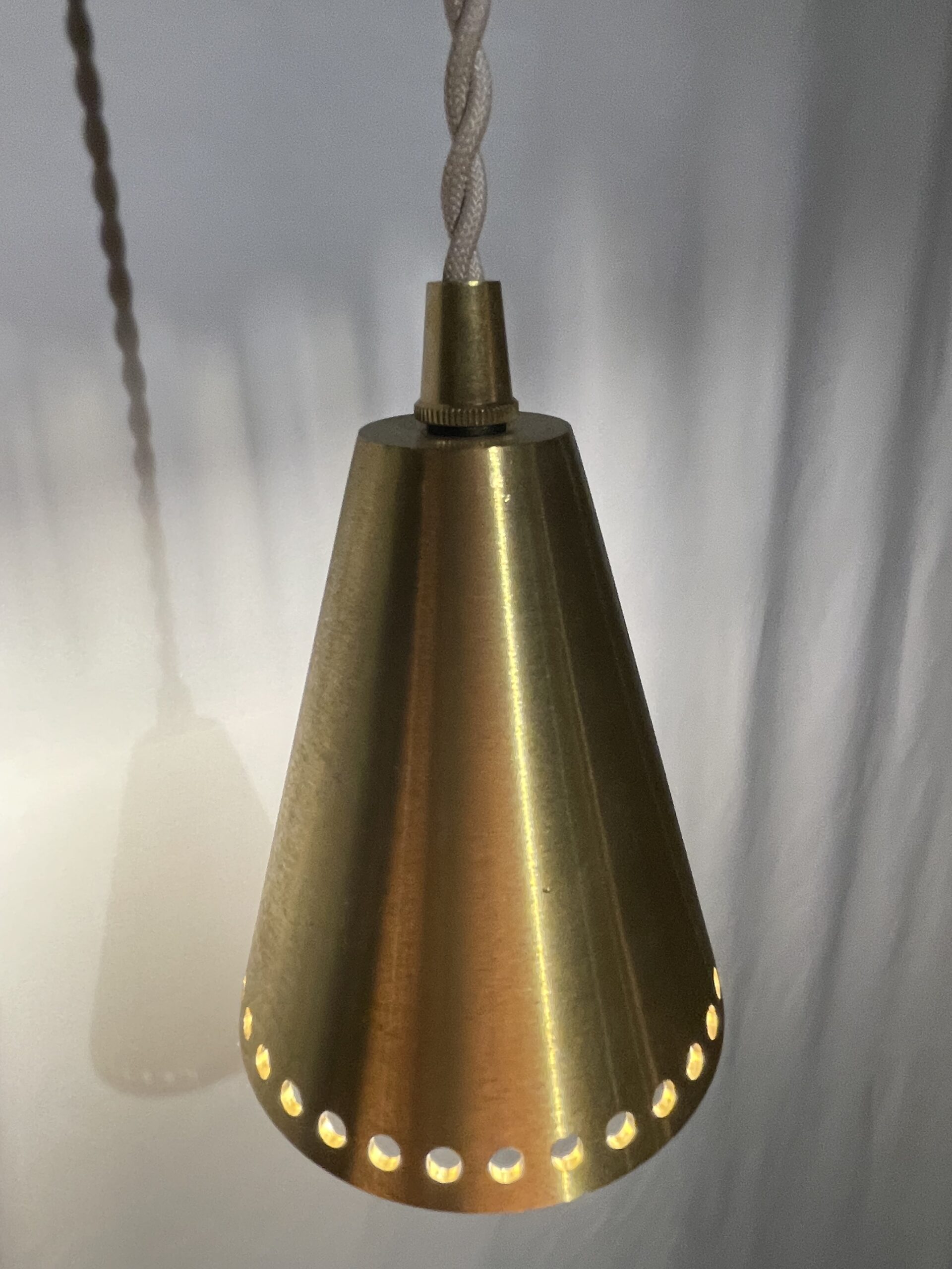 Cast brass cone lamp 1灯 / キャストブラス コーンランプ - 画像 (4)