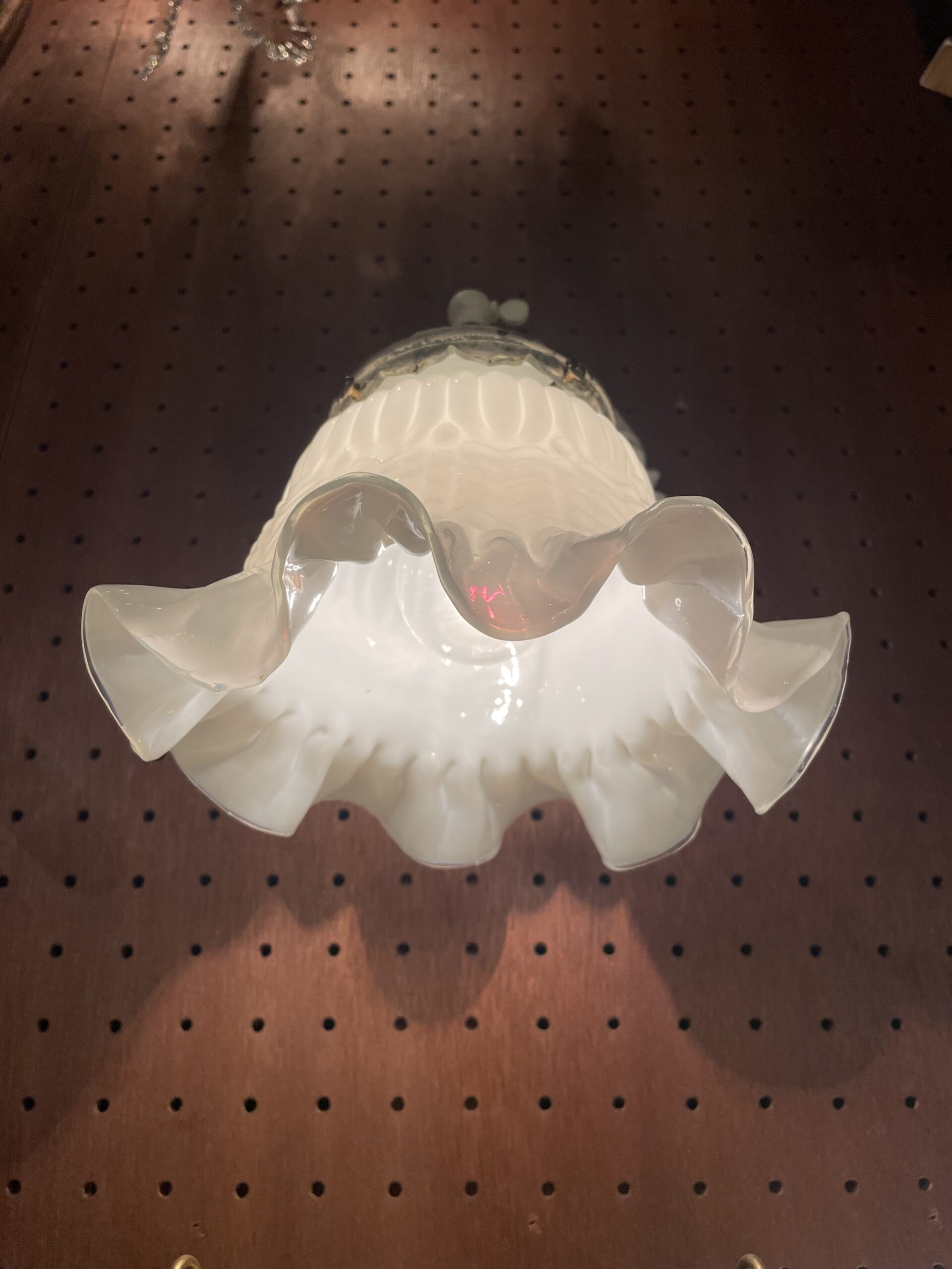 French glass shade lamp 1灯 / フレンチ ガラス シェード ランプ 1灯 - 画像 (7)