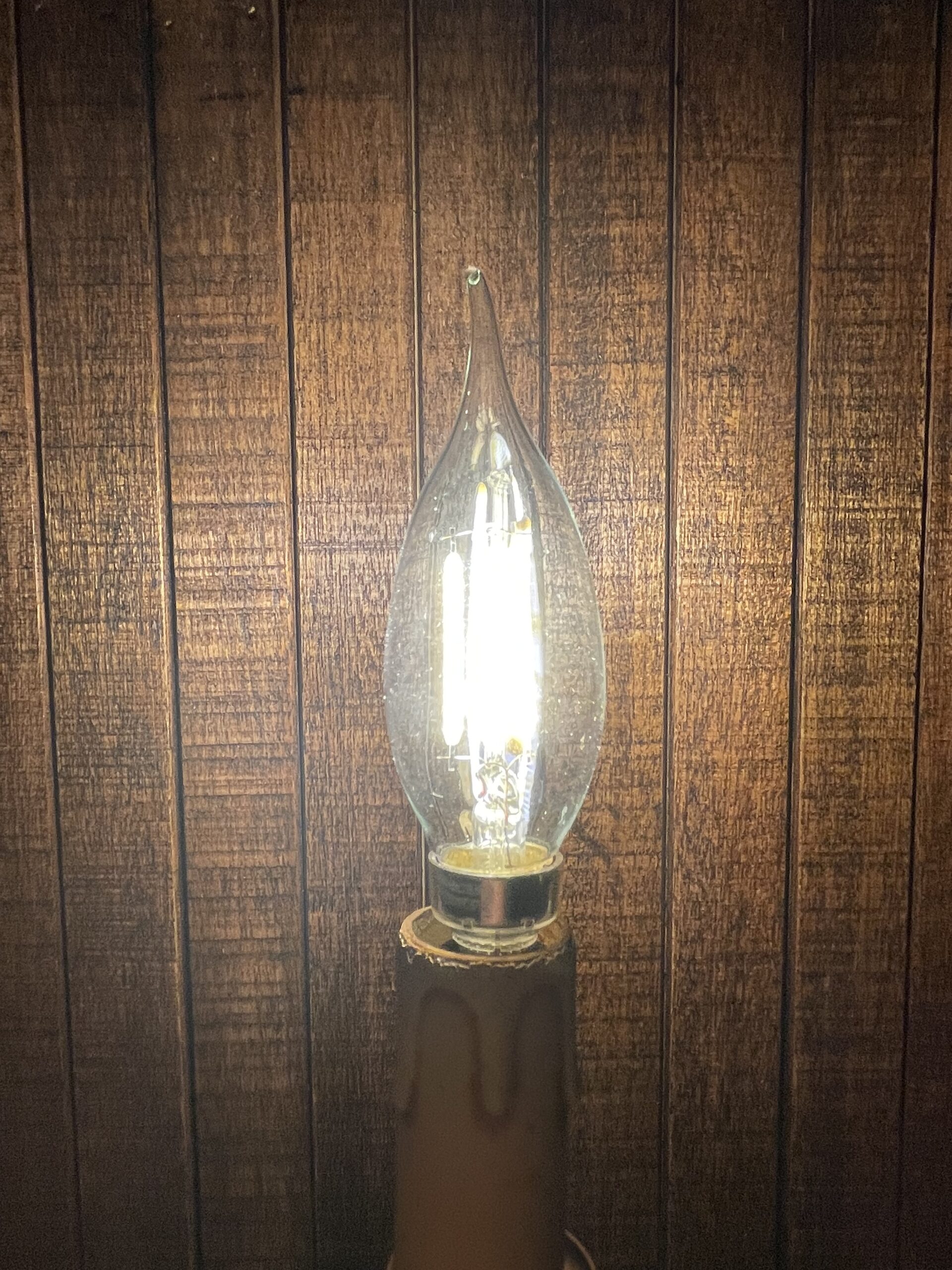 Flame tip 口金 E12 LED シャンデリア球 4W - 画像 (2)