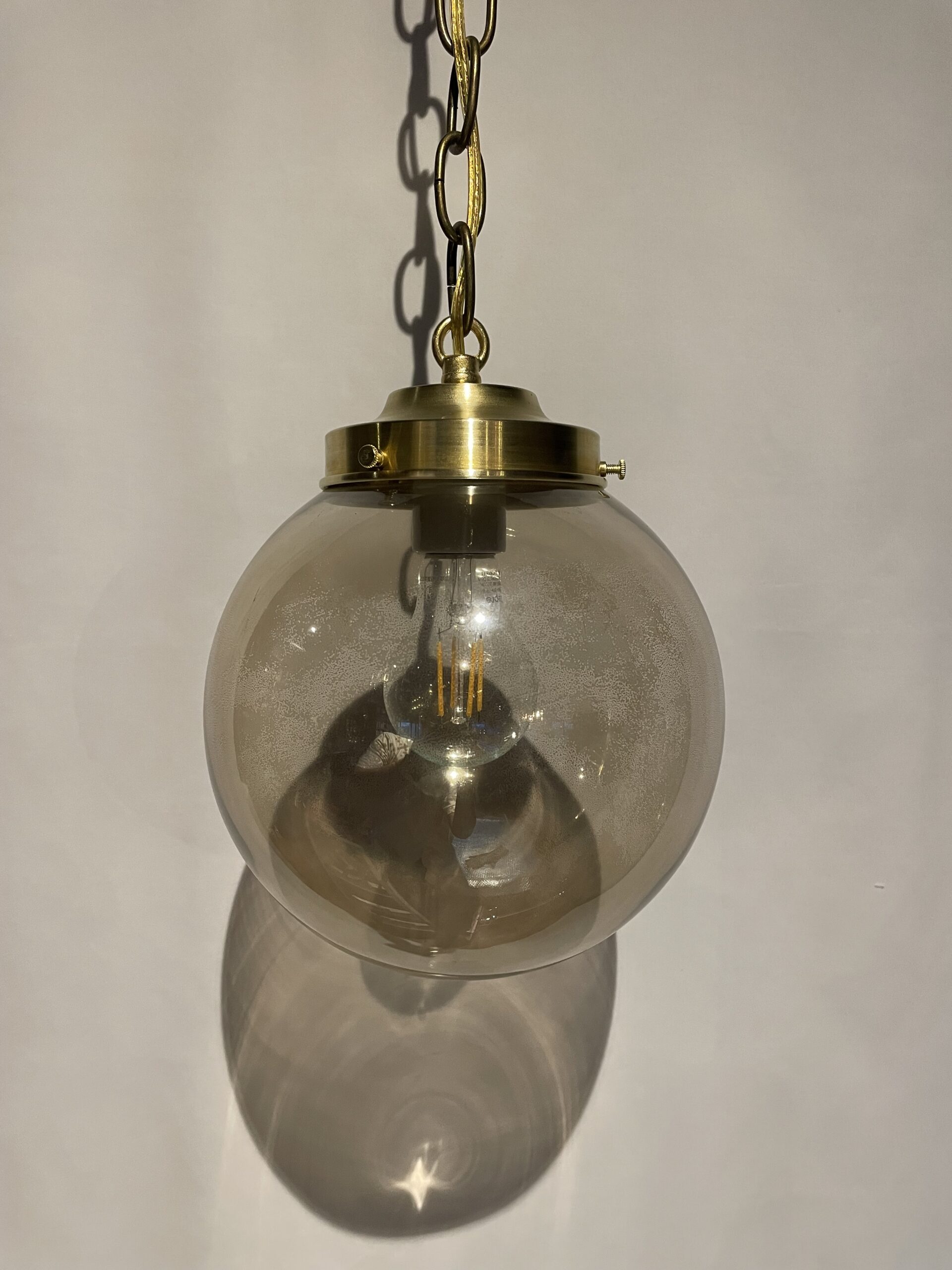 Smoked glass shade lamp M 1灯 / スモークガラスシェードランプ M 1灯 - 画像 (2)