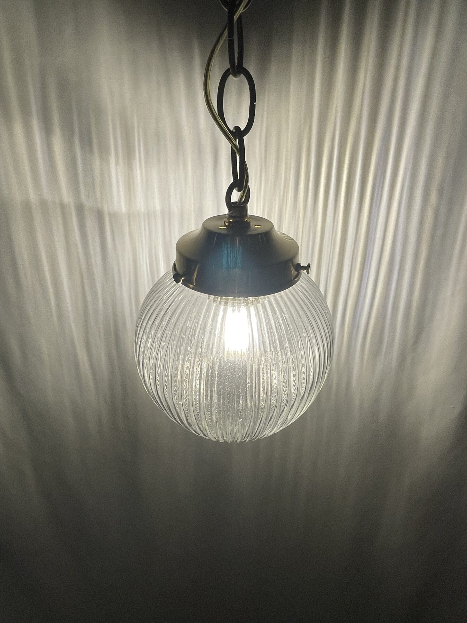 Clear prismatic glass shade lamp S 1灯 / クリアプリズマティックガラスシェードランプ S 1灯 - 画像 (3)