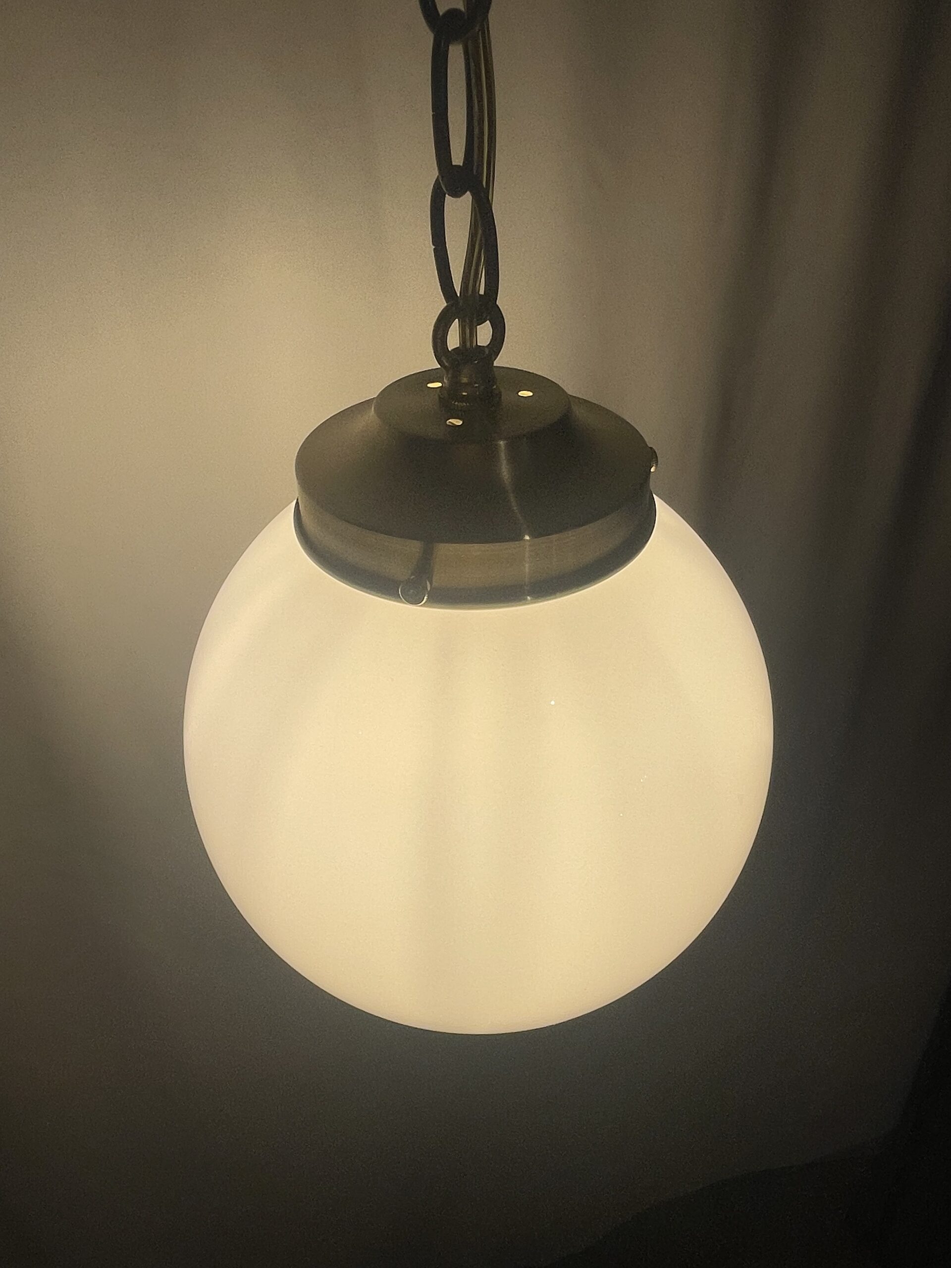 Opal glass shade lamp M 1灯 / オパールガラスシェードランプ M 1灯 - 画像 (4)