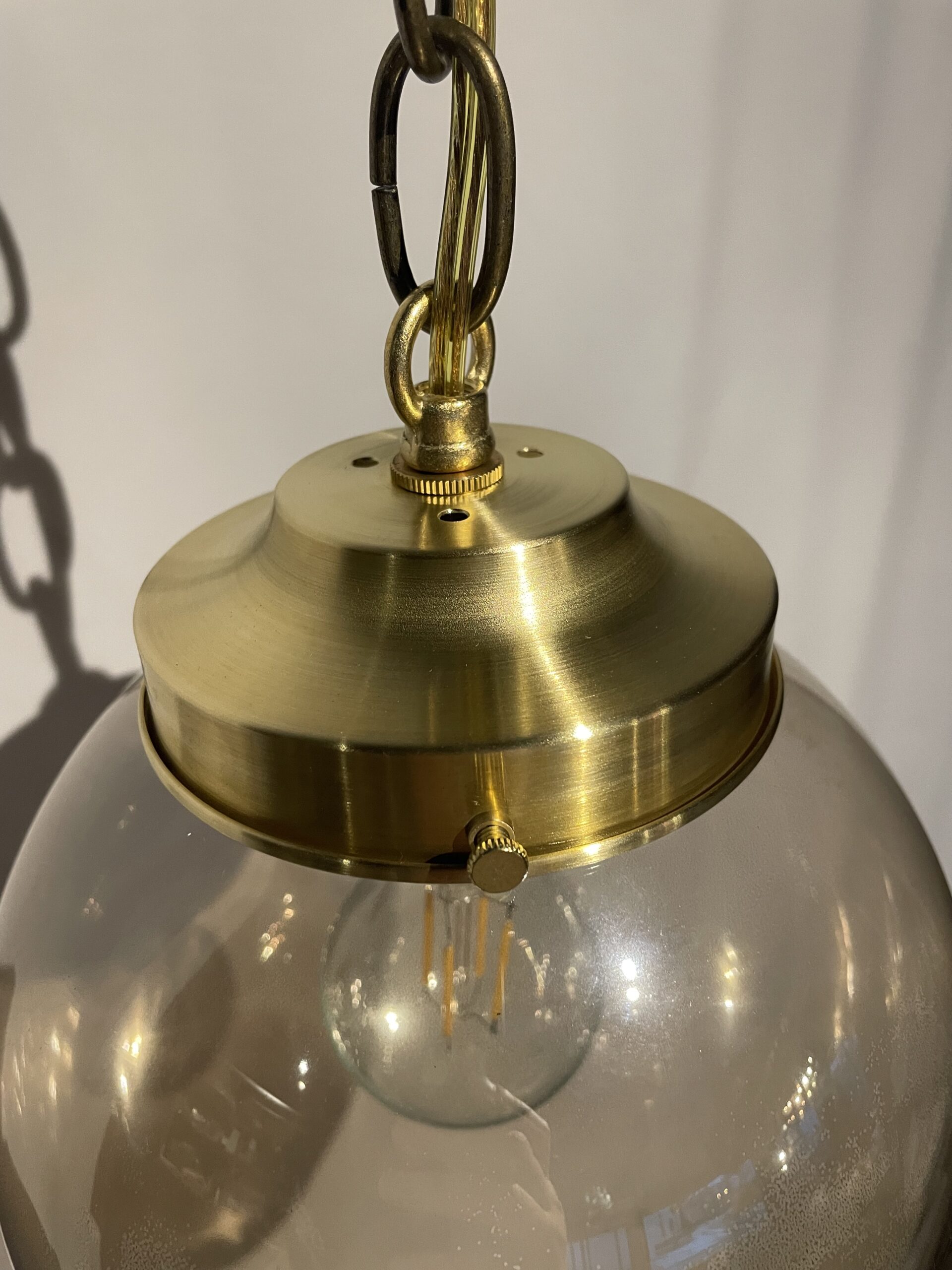 Smoked glass shade lamp M 1灯 / スモークガラスシェードランプ M 1灯 - 画像 (5)