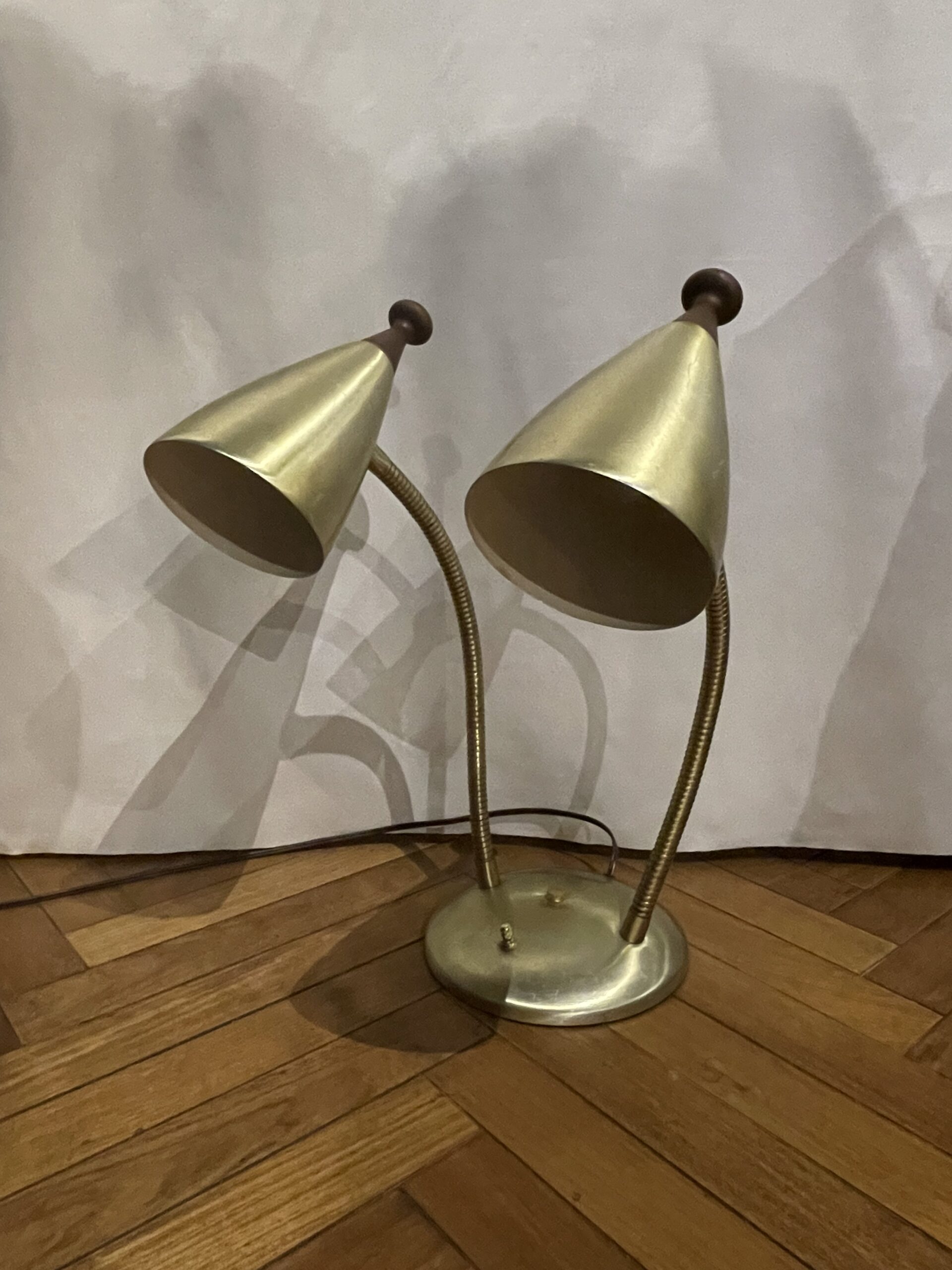 Aluminum gooseneck table lamp 2灯 / アルミ グースネック テーブルランプ 2灯 - 画像 (4)