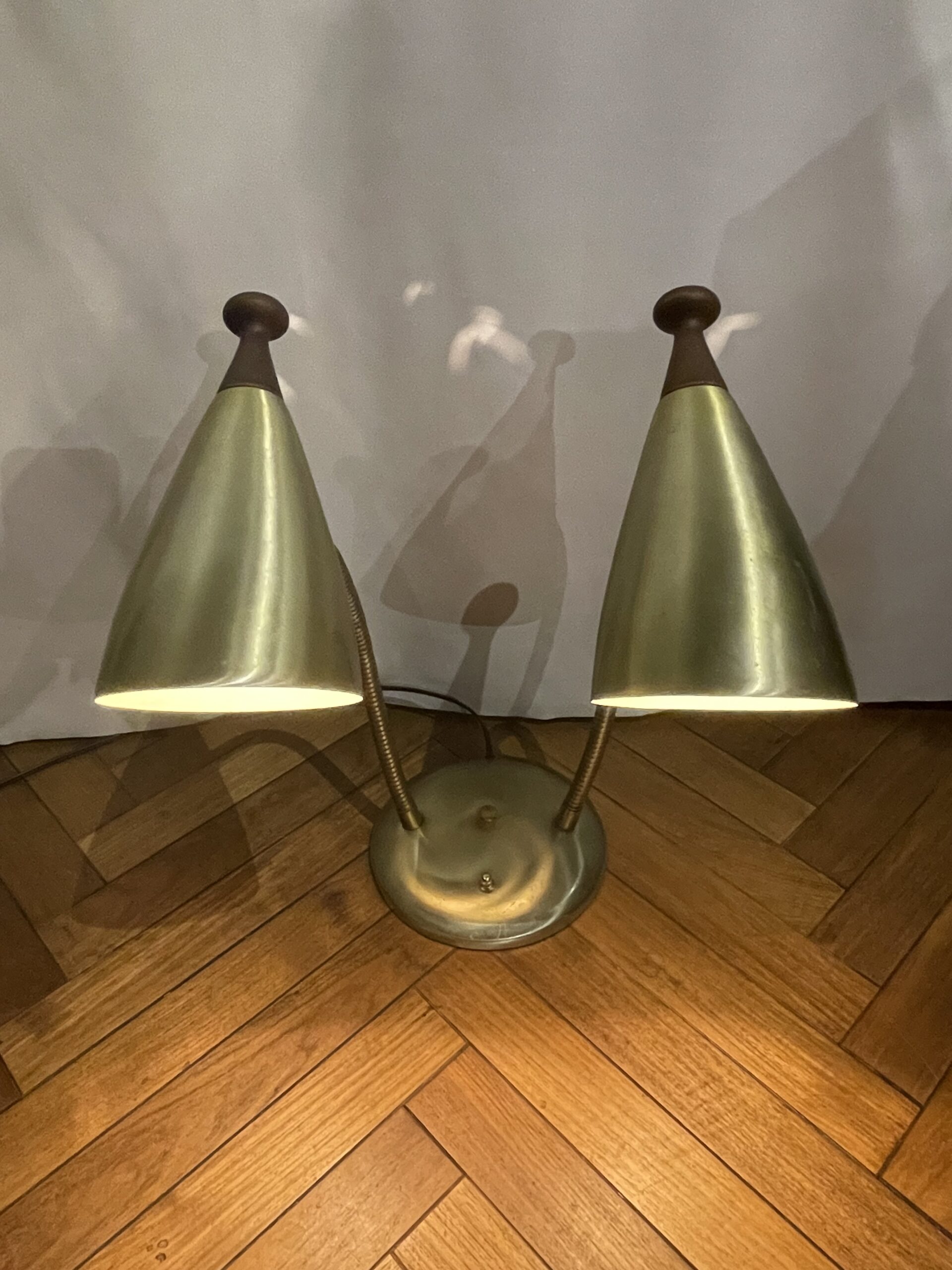 Aluminum gooseneck table lamp 2灯 / アルミ グースネック テーブルランプ 2灯 - 画像 (6)