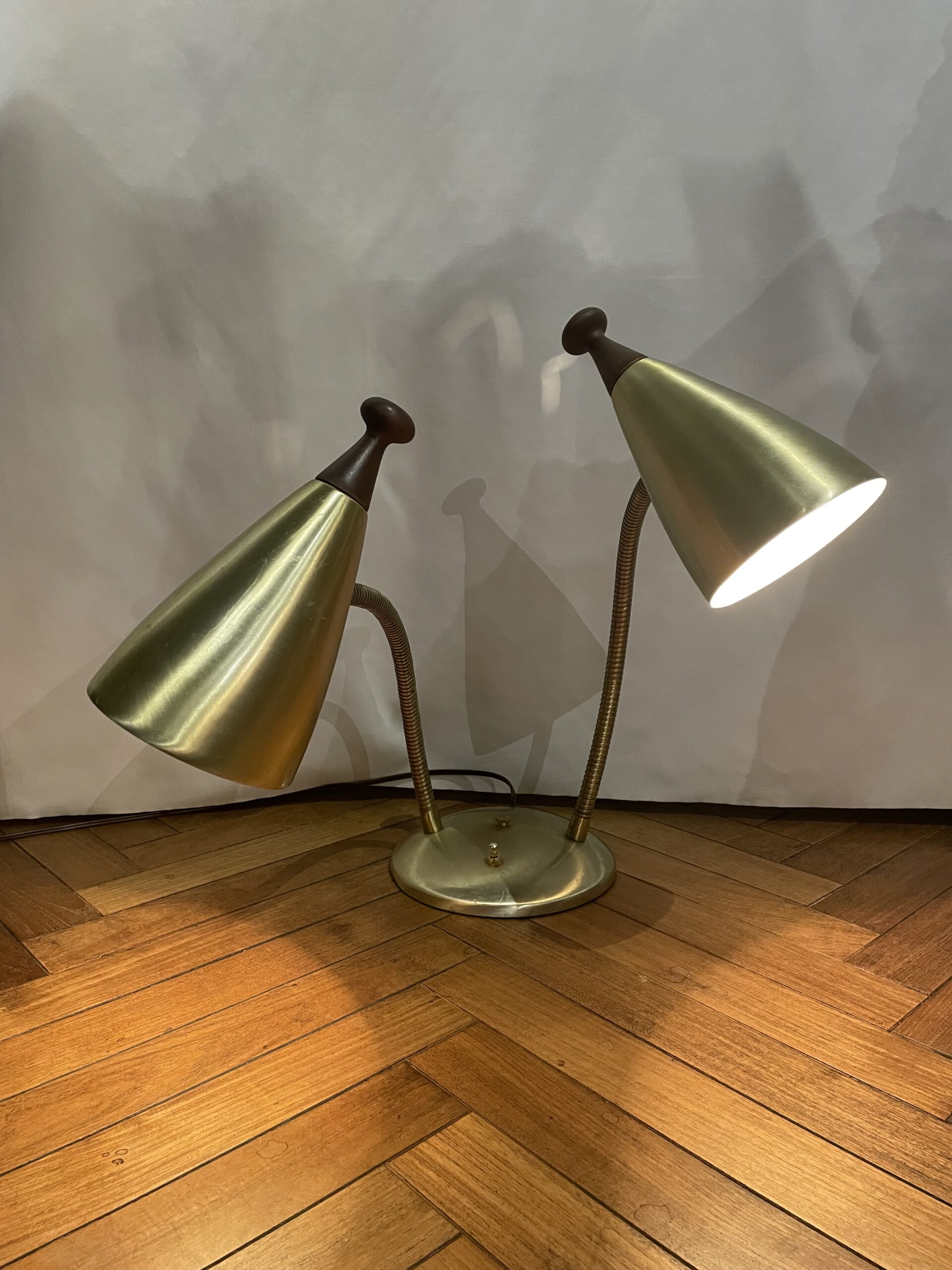 Aluminum gooseneck table lamp 2灯 / アルミ グースネック テーブルランプ 2灯 - 画像 (8)