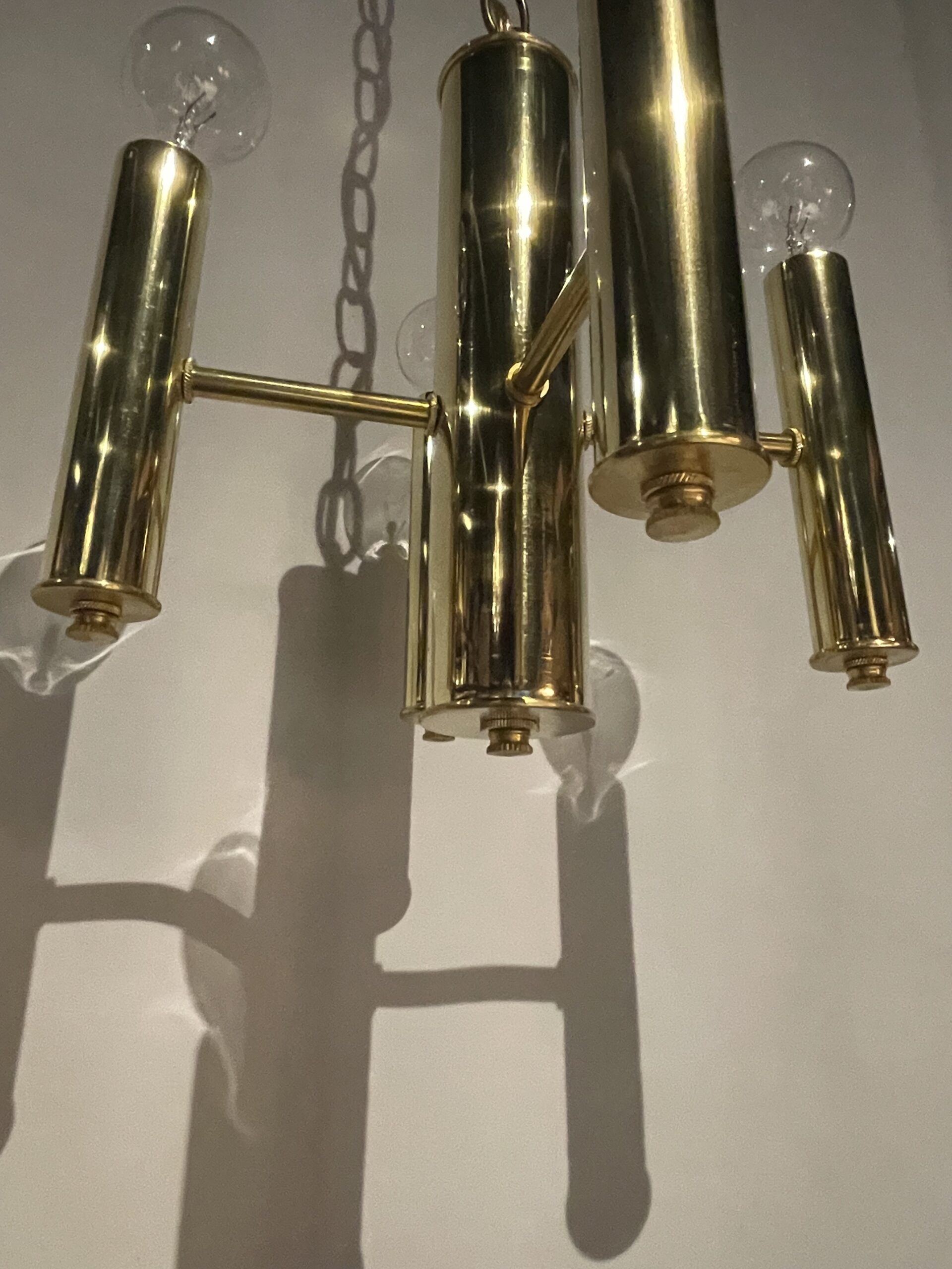 Brass pipe chandelier 4灯 / ブラスパイプ シャンデリア4灯 - 画像 (12)